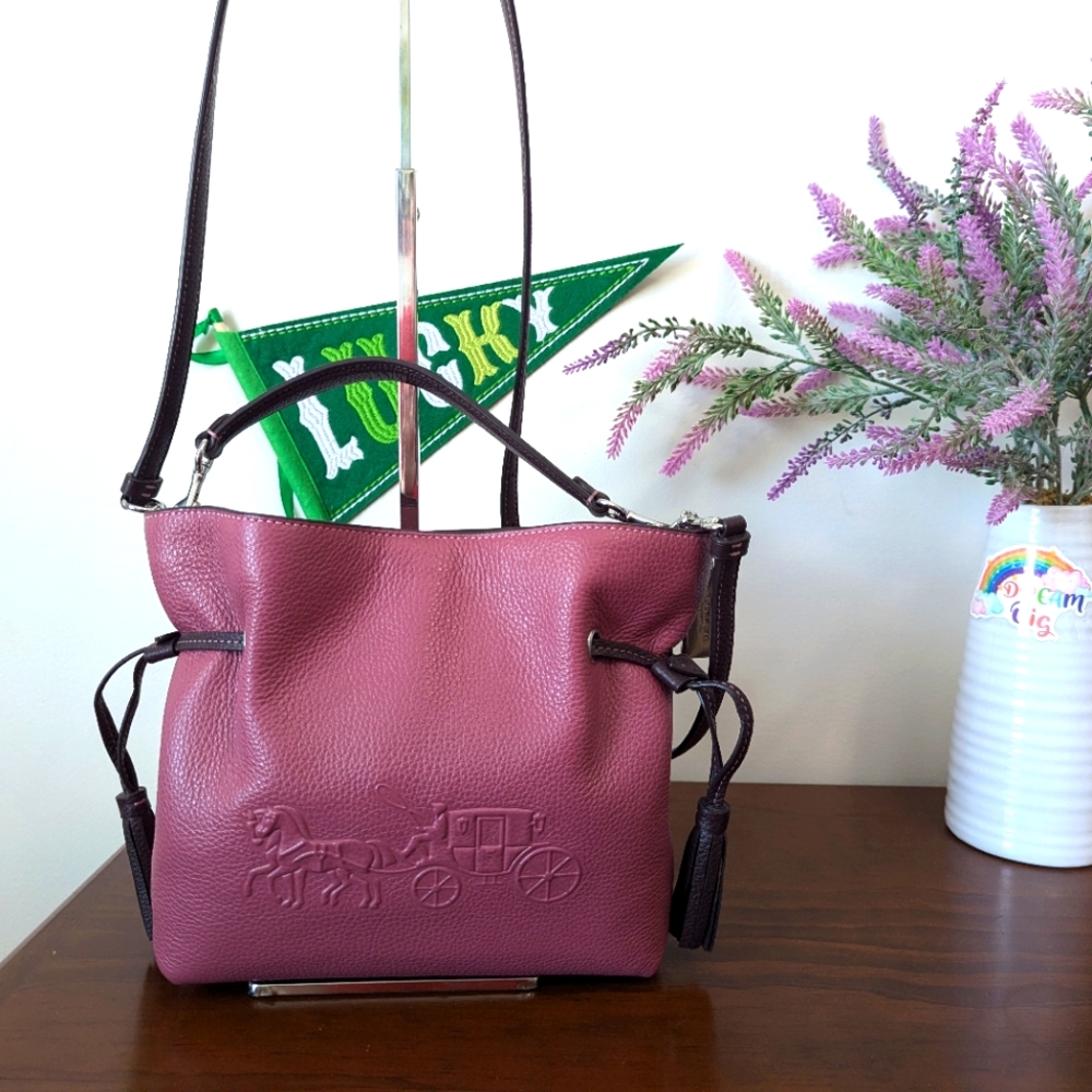 Coach Burgundy Satchel Bag